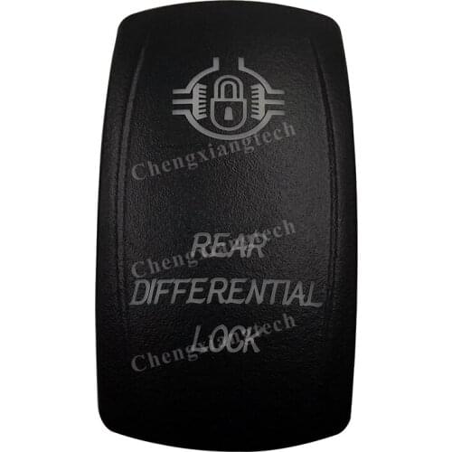 Car Boat Truck Backlit Swtich Cap-Laser-REAR DIFFERENTIAL LOCK-for Led Carling Arb Narva 4x4 RV Rocker Switch, Cover Only
