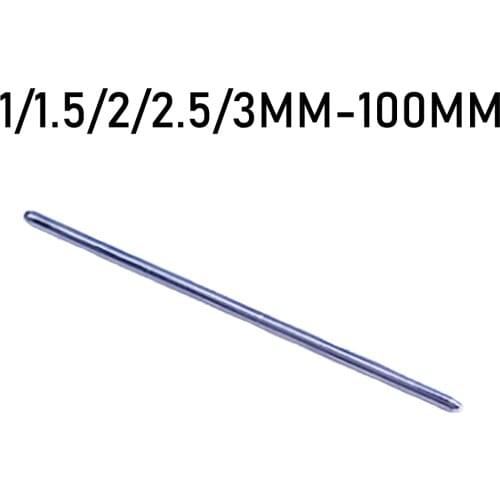 10Pcs 1/1.5/2/2.5/3 *100MM Iron Metal Model Axle Wheel Galvanize Gear Shaft Diameter DIY Toy Accessories for Car Wholesale