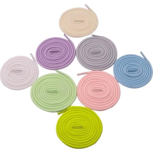 Weiou Neon Glow In The Night Shoelaces Dark Round Sport Shoe Laces Luminous GLOWING Ropelace Fashion Athletic 0.45cm Diameter
