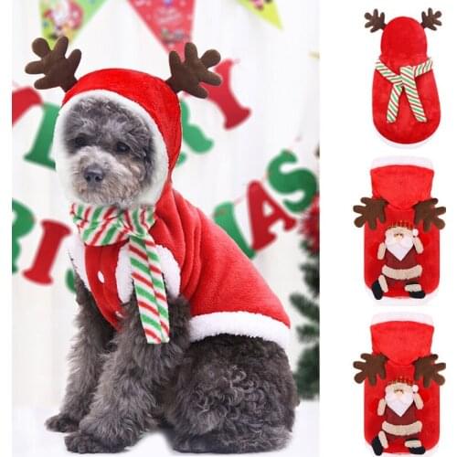 New Dog Clothes Small Size Dog Clothes Cloth Christmas Dogs Clothes Winter And Autumn Warm Pet Animals Clothes XS-XXL