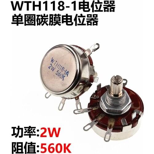 New WTH118-1A 2W 560K WTH118 2W 1A Potentiometer