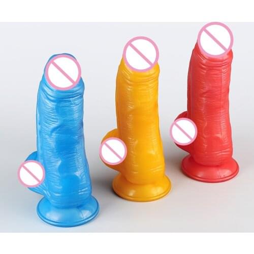 Fat Man Super Big Thick Giant Dildo Creative Penis Cock With Testicles Female Vaginal Masturbation Sex Toys For Women adult toy