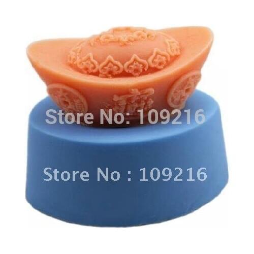 Wholesale!!!1pcs Chinoiserie with "ZHAOCAIJINBAO" (R0738) Silicone Handmade Soap Mold Crafts DIY Mold