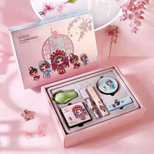Set Gift Box Cosmetics make up Air Cushion BB Cream Concealer Powder Velvet Lipstick Mascara Eyeliner Kit
