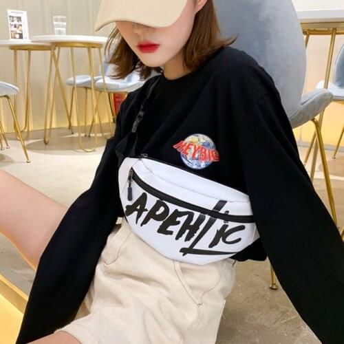 Women Waist Bag Unisex Chest Pack Hip Bags High Capacity Belt Bag Fanny Pack Casual Waist Pack Kidney Female Canvas Wallet