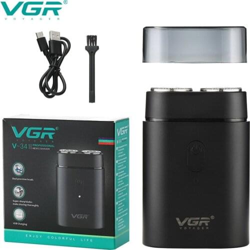 VGR Professional Electric Shaver Multifunctional Rotary Shaver Mens Bald Artifact Rechargeable Shaver Wet Dry Electric Razor
