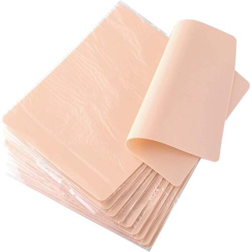 Blank Tattoo Practice Fake Skin Double Sides Permanent Makeup Eyebrow Tattoo Beginner Skin Practice Microblading Tattoo Supplies