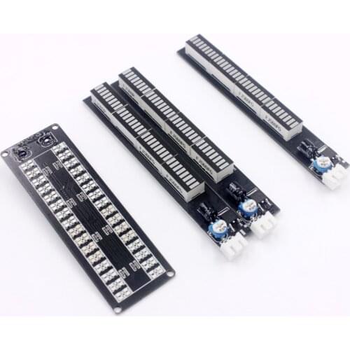 Stereo Music Spectrum LED light Audio Level Indicator 12V 24V Amplifier VU Meter for Car player Light Atmosphere Lamps