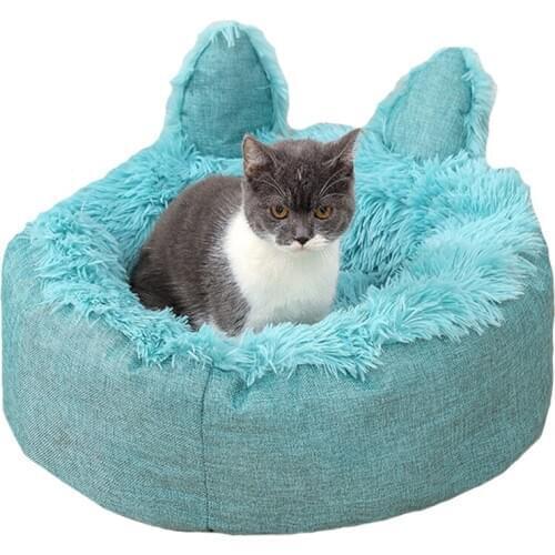 Super Soft Dog Bed Sofa Long Plush Cat Mat Dog Beds Dogs Basket For Labradors Large Dogs Beds House Pet Round Cushion Pet Kennel