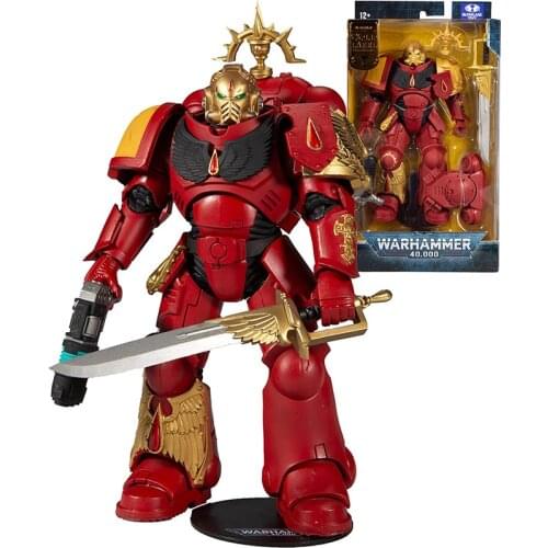 In Stock 17Cm Warhammer 40K Blood Angels Primaris Lieutenant - Gold Label Series Collection Action Model Toys for Boys Gift