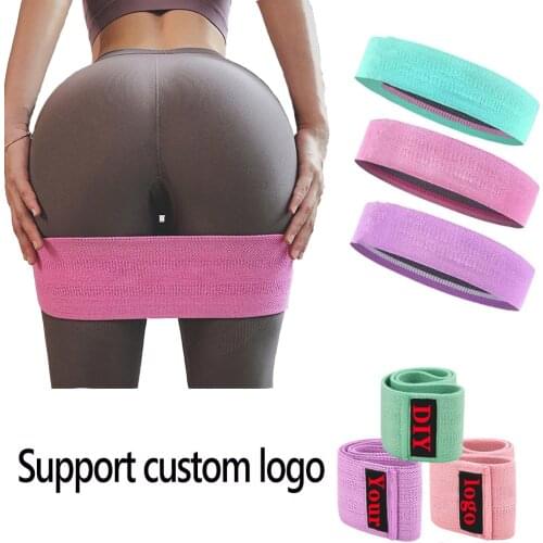 3PCS Custom logo Resistance Bands Fitness Booty Bands Fitness Rubber Expander Elastic Band for Home Workout Exercise Equipment