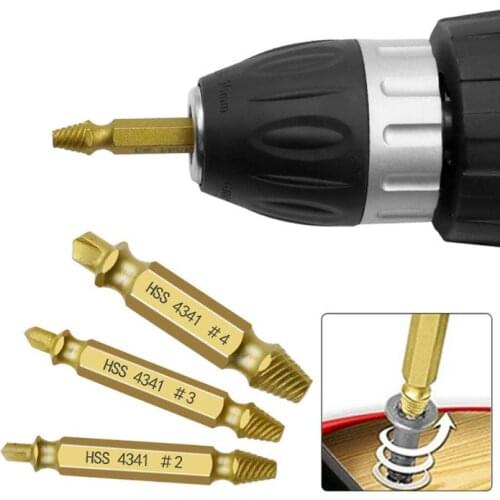 6pcs Damaged Screw Extractor Speed Out Drill Bits Removal Broken Bolt Remover