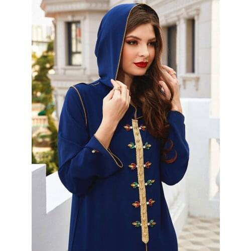 Abaya Dubai Turkey Islam Muslim Arabic Long Hijab Dress Kaftan Robe Musulmane Djellaba Femme Abayas For Women Caftan Marocain