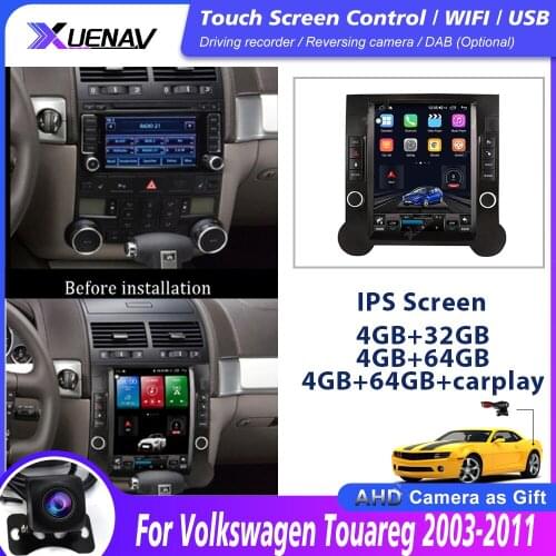 Car GPS Navi Stereo DVD Player For Volkswagen Touareg 2003-2011Car navigation multimedia player car radio tap recorder carplay