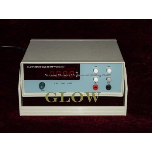 Fast arrival GLOW28120 Digit 4 1/2 AC and DC true RMS high impedance digital voltmeter 20V/200V /2000V