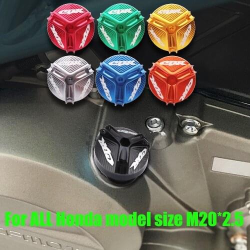 For Honda CBR250R CBR500R CBR600R CBR600RR CBR650R CBR900RR CBR1000RR CBR 650R Motorcycle Engine Oil Filter Cup Plug Cover Screw