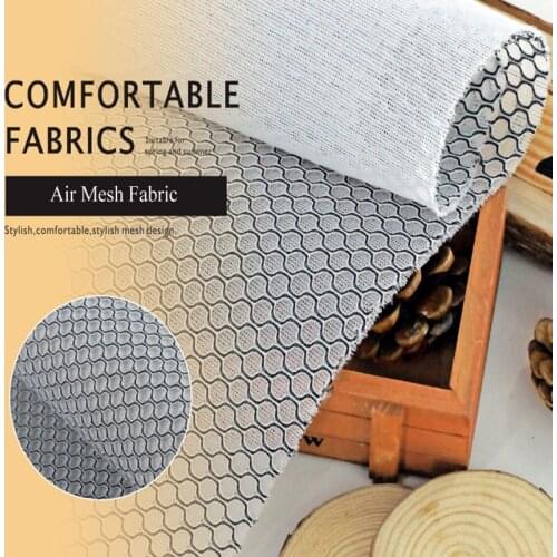 Breathable Black White Air Sandwich Mesh Fabric for Chairs Sofa Home Decor Fabric Sewing Accessories by the Meter