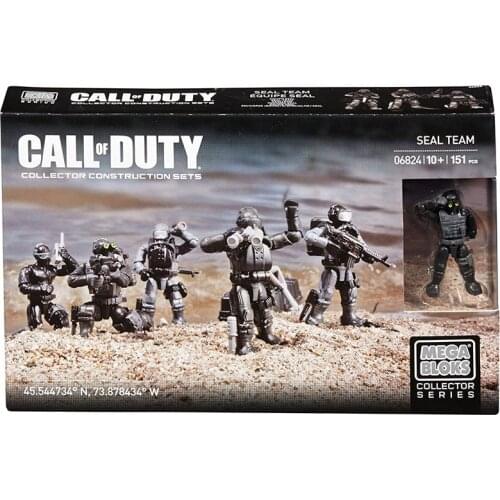 Mega Construx Call of Duty Seal Team 06824 Action Figure Collectors Edition Birthday Gifts for Children and Adults