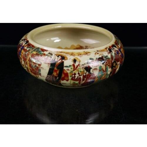 Chinese Ceramics Pastel famille rose Porcelain Traditional Chinese Painting of Beautiful Women Brush Wash Chinaware