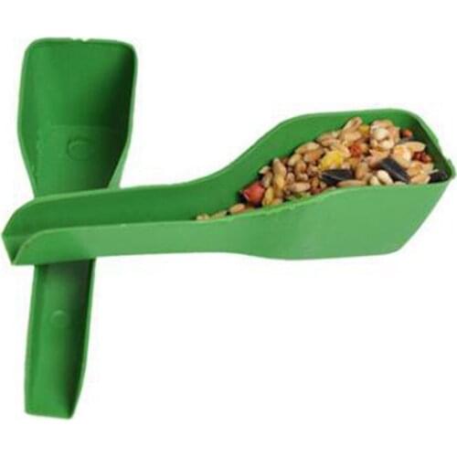 1PC 12.5cm Birds Food Feeder Plastic Pet Parrots Water Foods Spoon Feeder Pet Accessories Tableware Feeding Spoons Bird Supplies
