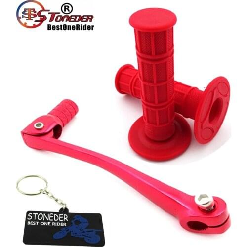 STONEDER Red Folding Gear Shifter Lever Durable Rubber Grips For 50cc 70cc 90cc 110cc - 160cc Chinese Pit Dirt Motor Trail Bike