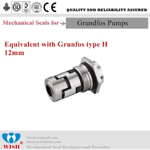 12mm Mechanial seal for Grundfos pump CR series cartridge seal type H