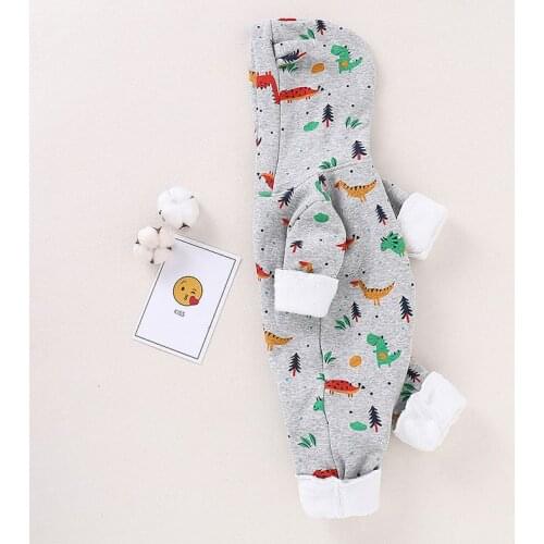 Cute Infant Baby Rompers Hooded Baby Girl Clothes Full Sleeve Boy Jumpsuit Warm Cotton Outwear 0-24M Lovely Newborn Baby Clothes