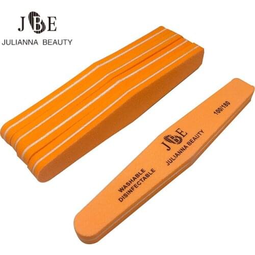 6Pcs/Lot Sponge Nail File 100/180 Sanding Buffer Block Pedicure Manicure Buffing Polish Beauty Tools Professional Nail Files