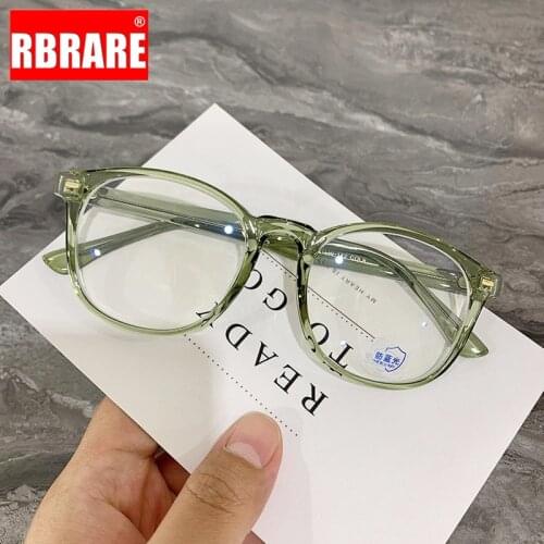 RBRARE Anti Blue Light Glasses for Women Circle Glasses Frame Women Designer Round Eyeglasses Frames Retro Clear Eyewear Men