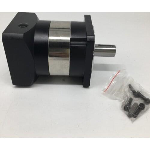 10:1 Planetary Gearbox Speed Ratio 10 16mm Input & 20mm Output Gearbox Reducer High precision for 750W Servo Motor 90mm flange