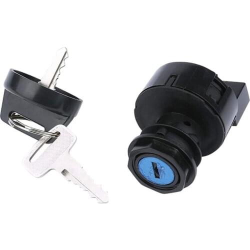Ignition Key Switch Compatible with 6 Pin 400 500 700 800 Motorcycle, Ignition Switch with 2 Keys Starter Switch Key Ignition