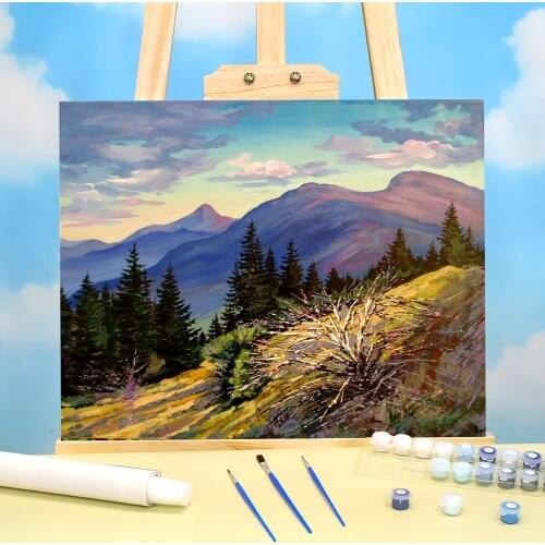 Landscape Quiet Evening DIY Paint By Numbers Kit Oil Paints 40*50 Boards By Numbers Paintings For Adults For Drawing Art