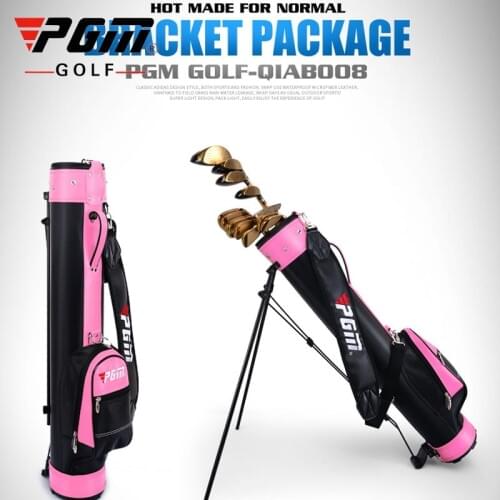 Pgm Rack Golf Bag Golf Stand Bag Wear Resistant Tripod Can Hold 9 Clubs Big Capacity Golf Pack with Base Stapless D0063