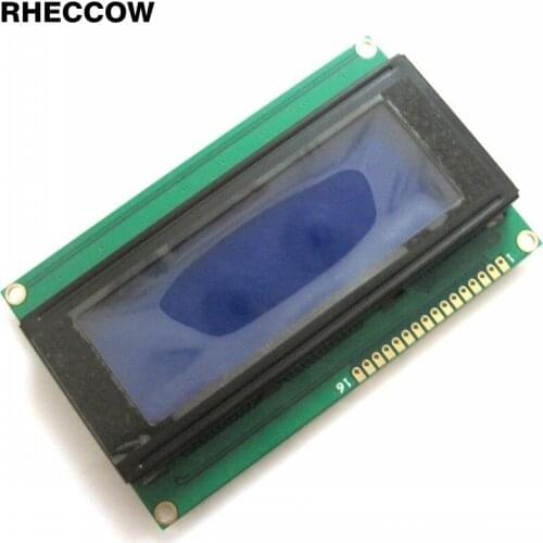 RHECCOW 30pcs/lot 5V Character LCD Module Display LCM 2004A 2004 204 20X4 Compatible with HD44780 blue backlight white character