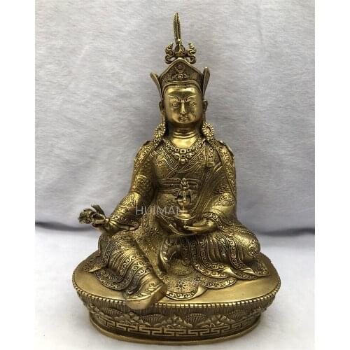 Collect China Fine Workmanship Brass Sculpture Bodhisattva Buddha Metal Crafts Home Decoration#5