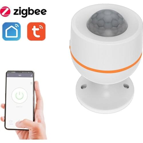 Tuya ZigBee Smart PIR Motion Detector Temperature Sensor Humidity Sensor Anti-theft Security Protection APP Real-time Alarm Push