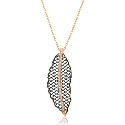 Tevuli 925 Sterling Silver Leaf Lady Necklace