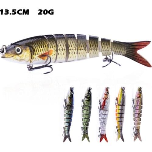 2021 TOP Selling 20G/13.5cm Sinking Wobblers Fishing Lure Jointed Swim Bait 8 Segment Hard Bait For Fishing Tackle Lure