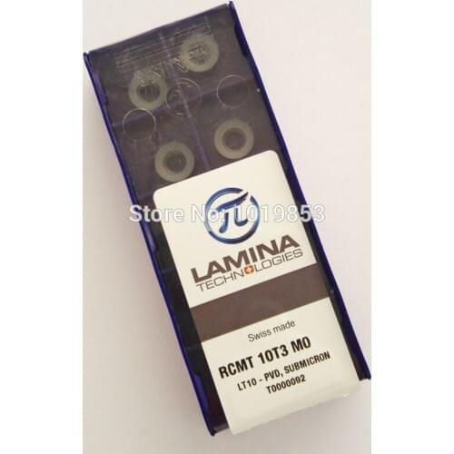 RCMT10T3MO LT10 carbide inserts for indexable end milling cutter CNC machine