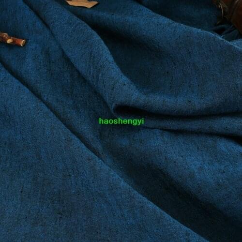 High-end yarn-dyed linen casual solid color clothing fabric
