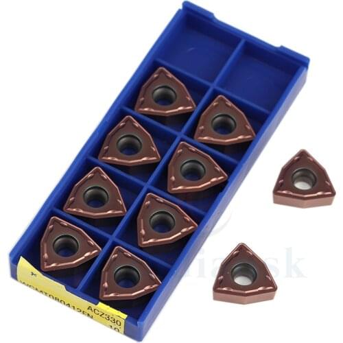 WCMT080412FN ACZ330100% original high quality carbide insert External Turning Tool metal turning tool CNC Lathe tool WCMT080412