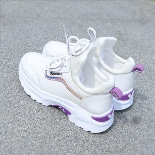 Women Sneakers 2020 New Ins Wild Korean Dad Shoes Women Thick Bottom Small White Shoes Women Casual Shoes White Sneakers