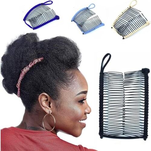 Women Hairpins Vintage Hair Comb Stretchable Hair Accessories Professional Hair Clips for Women Insert Comb Magic Hair Grips