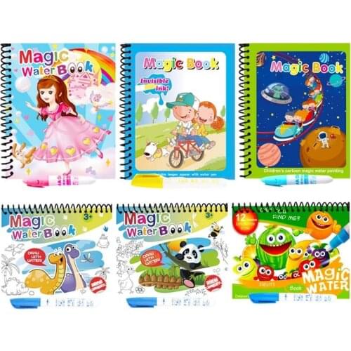 1pcs Magic Water Drawing Writing Book Board Coloring Painting tool toy Early Educational paper books