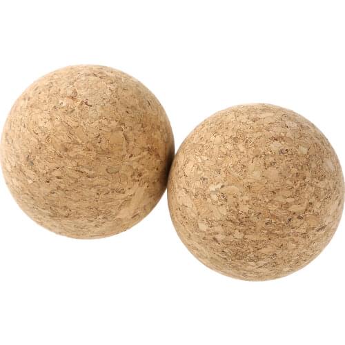 2 Pieces Wine Cork Balls 61mm Premium Natural Round Wooden Wine Cork Ball Stopper Wine Decanter Carafe Bottle Replacement Parts