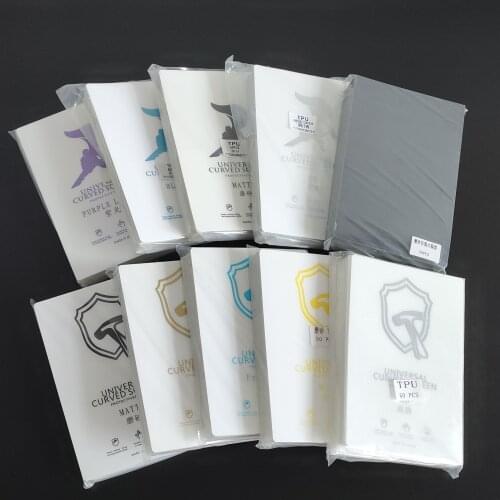 50pcs Universal Hydrogel Film For Blade Cutting Machine HD/Matte/Anti Blue-Ray/UV/Anti Glare TPU Screen Protector Cutting Film