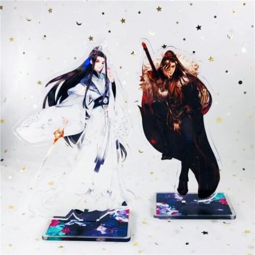 Anime The Husky and His White Cat Acrylic Laser Stand Model Toy Mo Ran Chu WanNing Figure Action Desk Decoration Gift Cosplay