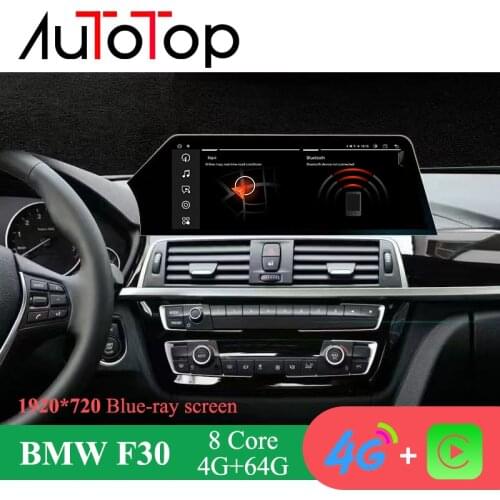 AUTOTOP Car Multimedia Player 10.25" Display Blue-Ray Screen For BMW 3/4 Series F30 F31 F32 F33 F34 F36 Head Unit Autoradio GPS