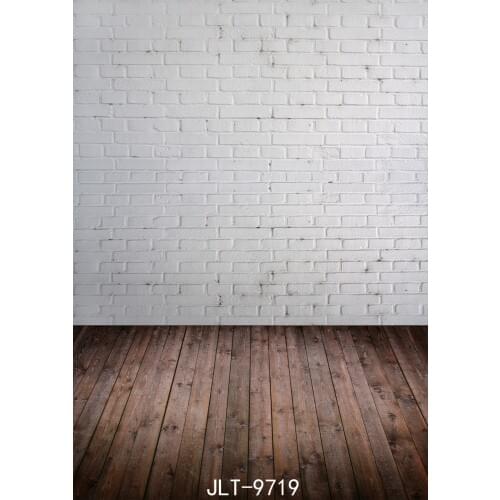 White Brick Wall Photography Backdrops Wooden Floor Photo Background Vinyl Cloth 3D Customize Backgrounds for Photo Studio