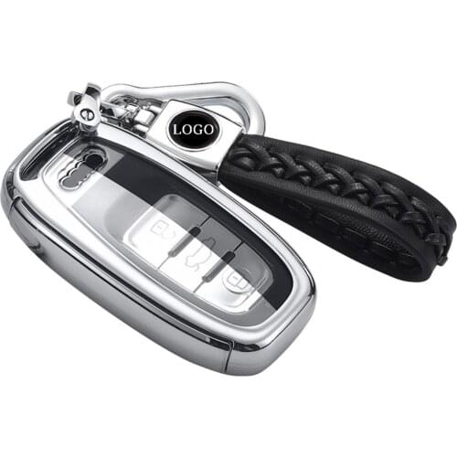 Kwaks TPU Key Case Full Protection Cover Audi Q5 A4L A5 A6L A7 A8L S5 S6 S7 SQ5 RS5 With Leather Keychain